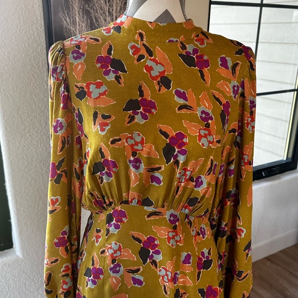 🆕NWT FRNCH Paris Hilda Terre Melees Floral Dress SZ M - Picture 4 of 6